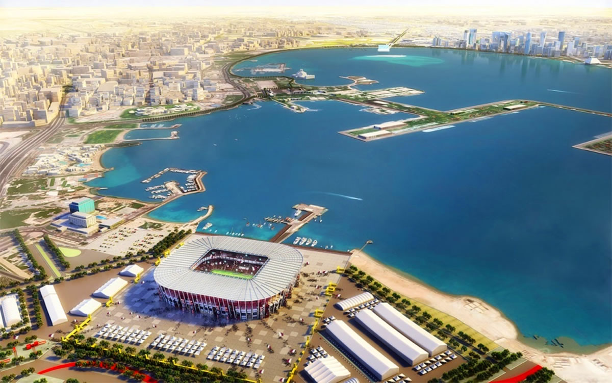 mobile shipping container football stadium