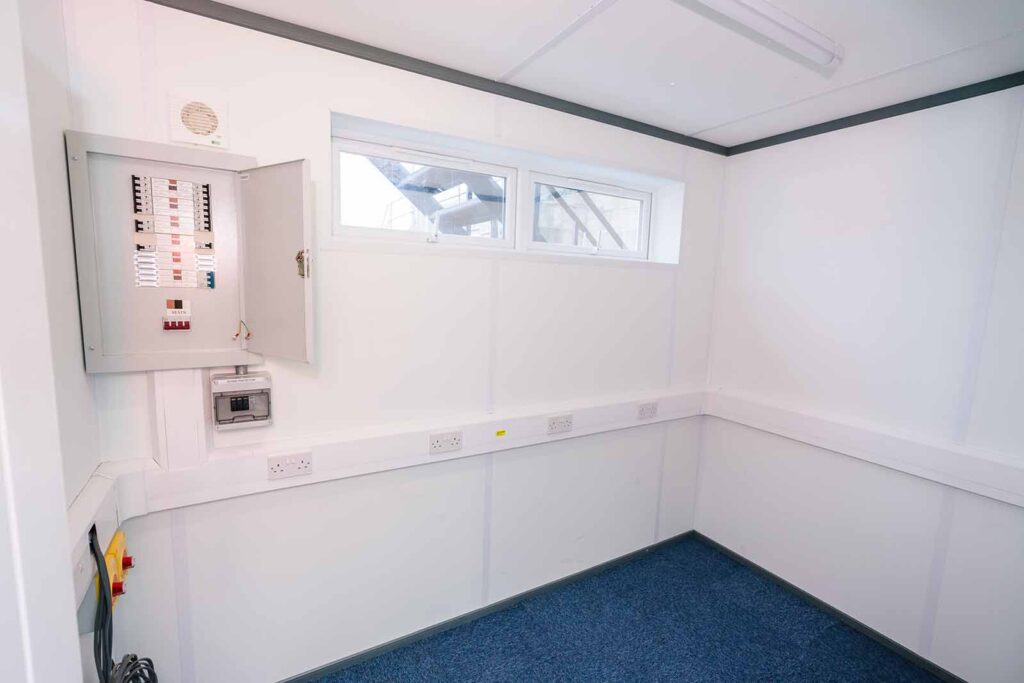 metal electrical distribution board installed